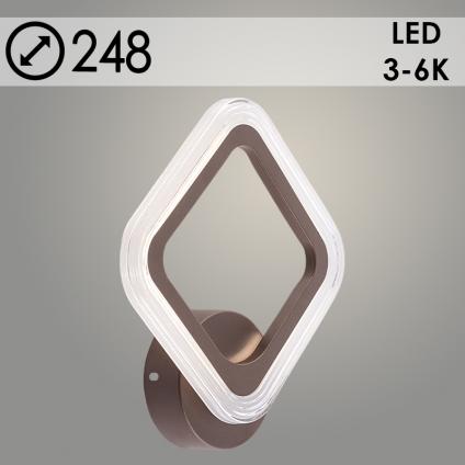 Бра LI9826A/1 COF кофе 16W LED 3000K-6000K d248, HN24